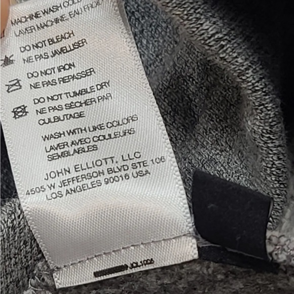 John Elliott Escobar Joggers Sweatpants Gray Size 1 Mens 26-28 waist - Picture 5 of 8